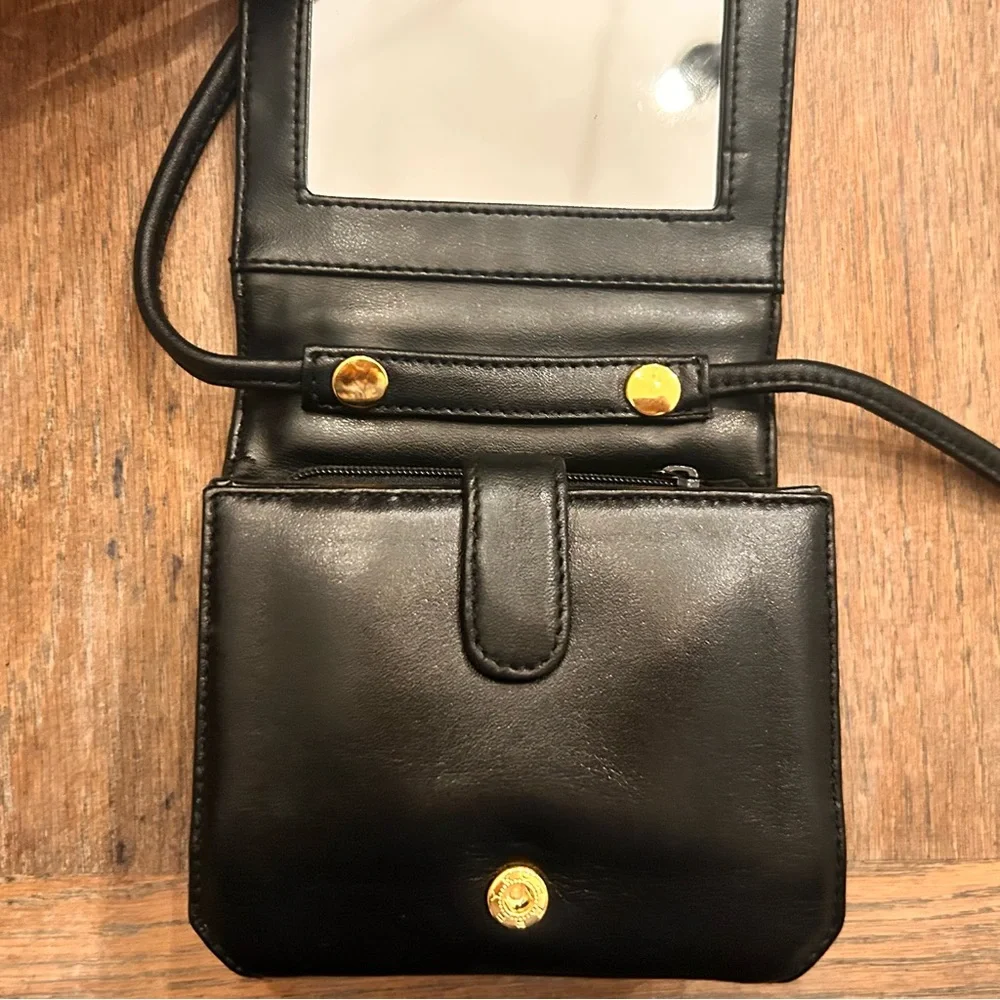 Etienne Aigner Black Leather Crossbody Bag - Picture 10 of 14